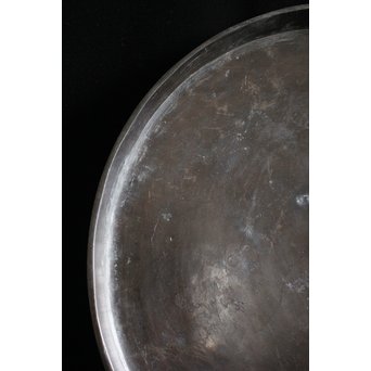 古銅 円式煎茶盆　M089 
