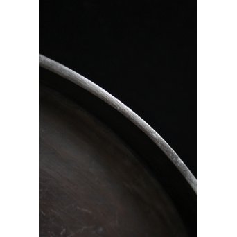 古銅 円式煎茶盆　M089 
