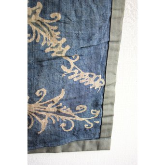 武樋貞波留 染繊/染物 潮染魚紋壁掛　U054 