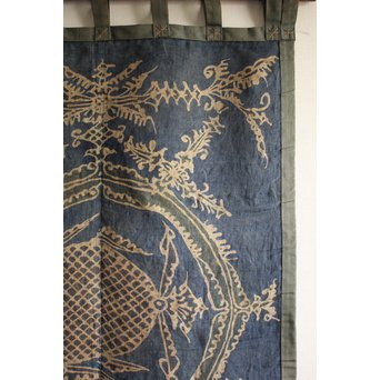 武樋貞波留 染繊/染物 潮染魚紋壁掛　U054 