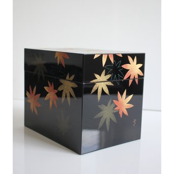 三谷吾一 沈金茶箱　Q040 