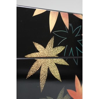 三谷吾一 沈金茶箱　Q040 