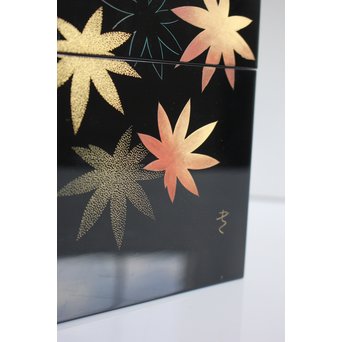 三谷吾一 沈金茶箱　Q040 