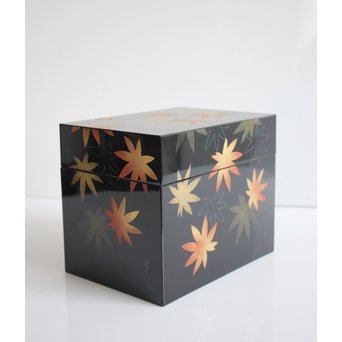 三谷吾一 沈金茶箱　Q040 