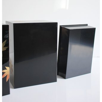 三谷吾一 沈金茶箱　Q040 