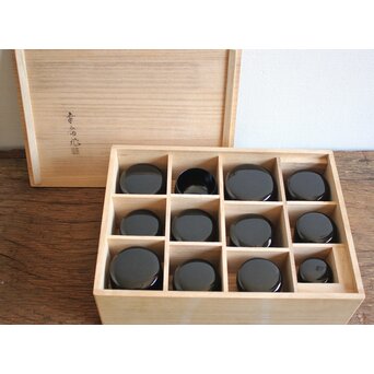 幸斎銘 裏千家四代仙叟宗室好 棗十二器　Q042 