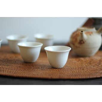 白磁煎茶碗 5客1組　P096 