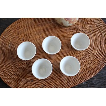 白磁煎茶碗 5客1組　P096 