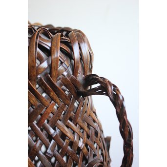 鈴木玩々斎 竹籠　U058 