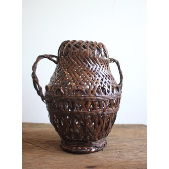 鈴木玩々斎 竹籠　U058