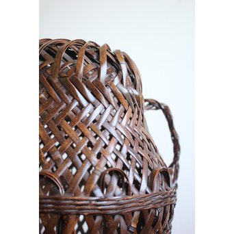 鈴木玩々斎 竹籠　U058 