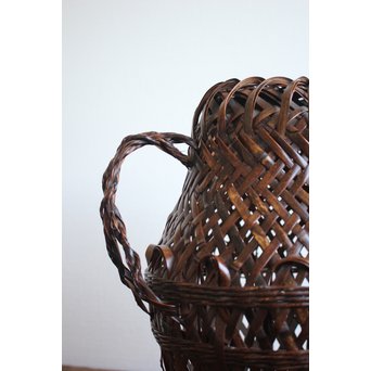 鈴木玩々斎 竹籠　U058 