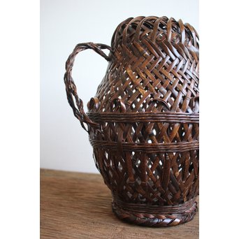 鈴木玩々斎 竹籠　U058 