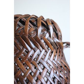 鈴木玩々斎 竹籠　U058 