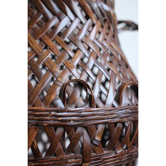 鈴木玩々斎 竹籠　U058 