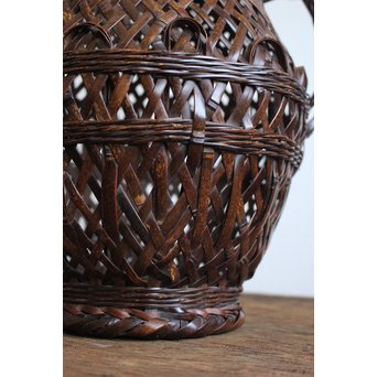 鈴木玩々斎 竹籠　U058 