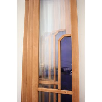 変則カット 青色アクリル欄間 在庫5枚　R2436 