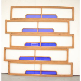 変則カット 青色アクリル欄間 在庫5枚　R2436