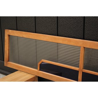 変則カット 青色アクリル欄間 在庫5枚　R2436 