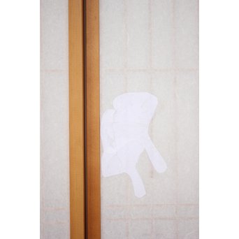 白木 障子付桐組子書院 4枚1組　R2437 