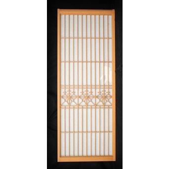 白木 障子付桐組子書院 4枚1組　R2437 