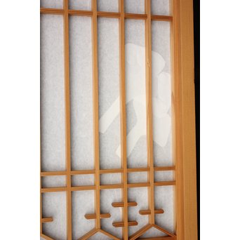 白木 障子付桐組子書院 4枚1組　R2437 