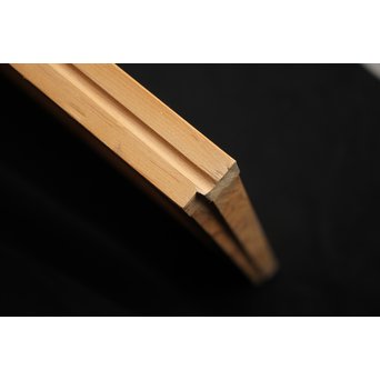 白木 障子付桐組子書院 4枚1組　R2437 