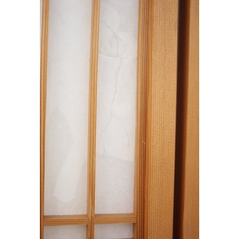 白木 障子付桐組子書院 4枚1組　R2437 