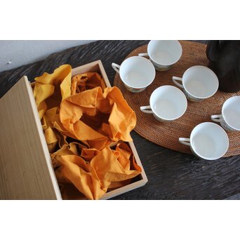 十三代 酒井田 柿右衛門 梅菊文珈琲碗 6客1組　P098 