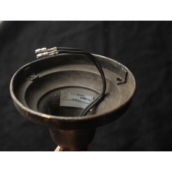 緑色ガラスの唐草文多角照明　A1929Y 