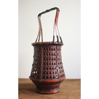 功芳斎 竹花籠　U063