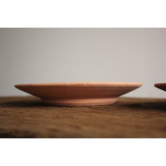 未完成作品 島岡達三 素焼き 皿/碗皿 2枚1組　P099 