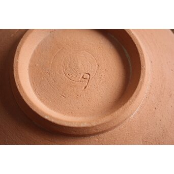 未完成作品 島岡達三 素焼き 皿/碗皿 2枚1組　P099 