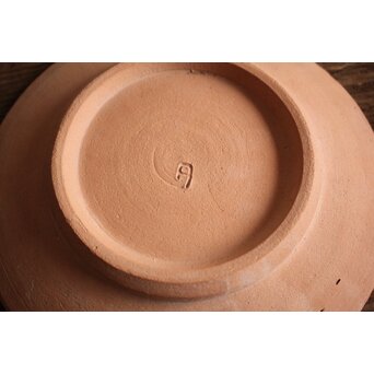 未完成作品 島岡達三 素焼き 皿/碗皿 2枚1組　P099 