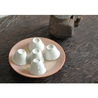 未完成作品 島岡達三 素焼き 皿/碗皿 2枚1組　P099 