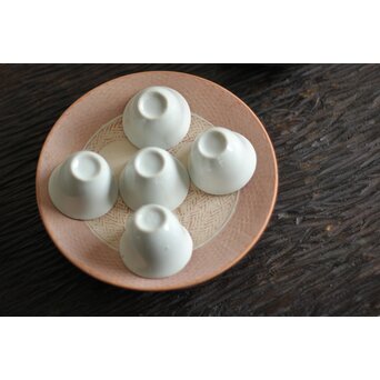 未完成作品 島岡達三 素焼き 皿/碗皿 2枚1組　P099 