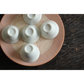 未完成作品 島岡達三 素焼き 皿/碗皿 2枚1組　P099 