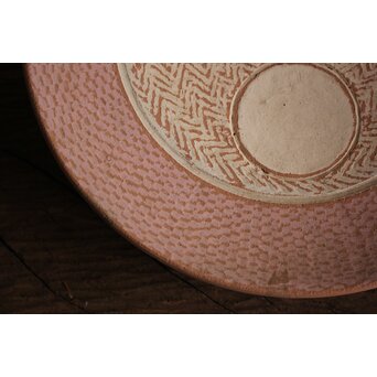 未完成作品 島岡達三 素焼き 皿/碗皿 2枚1組　P099 