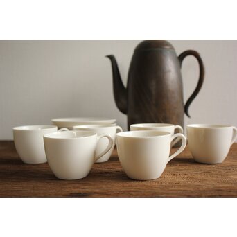 ノリタケNoritake日陶 Ivory China デミカップ&ソーサー 6客1組　P100 