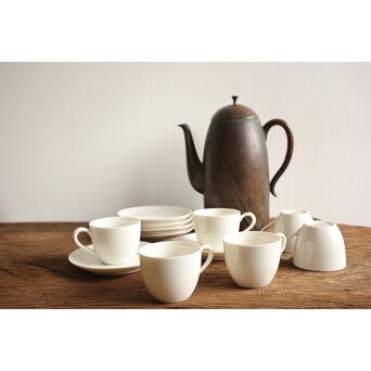 ノリタケNoritake日陶 Ivory China デミカップ&ソーサー 6客1組　P100