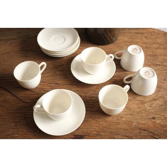 ノリタケNoritake日陶 Ivory China デミカップ&ソーサー 6客1組　P100 