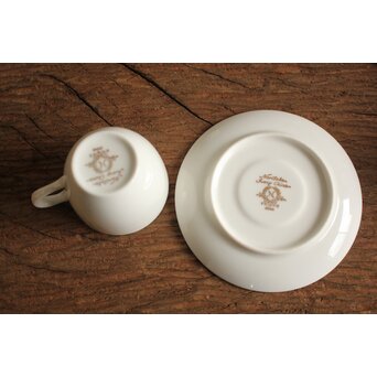 ノリタケNoritake日陶 Ivory China デミカップ&ソーサー 6客1組　P100 