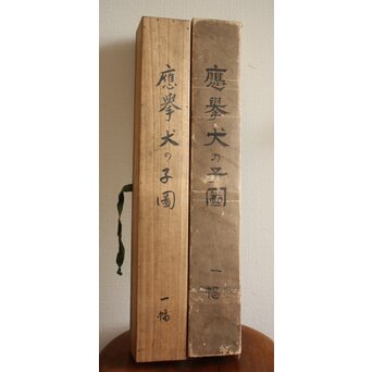 倣 円山応挙 四条派 双犬之図　Z073 