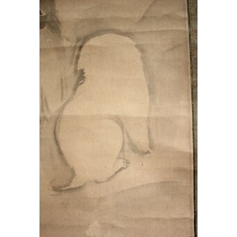 倣 円山応挙 四条派 双犬之図　Z073 