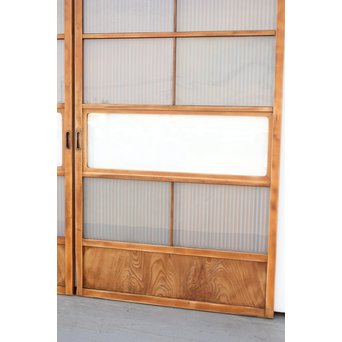 ガラス入 格子戸 2枚1組　L966 