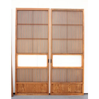 ガラス入 細身格子戸 4枚1組　L967 