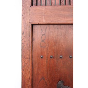 総欅巾着金具格子蔵戸　W942 