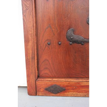 総欅巾着金具格子蔵戸　W942 