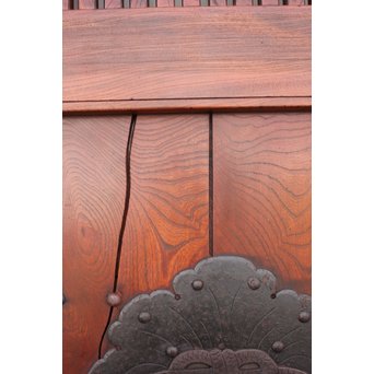 総欅巾着金具格子蔵戸　W942 