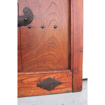 総欅巾着金具格子蔵戸　W942 